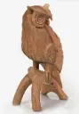 Walnut Wood Small Decorative Owl