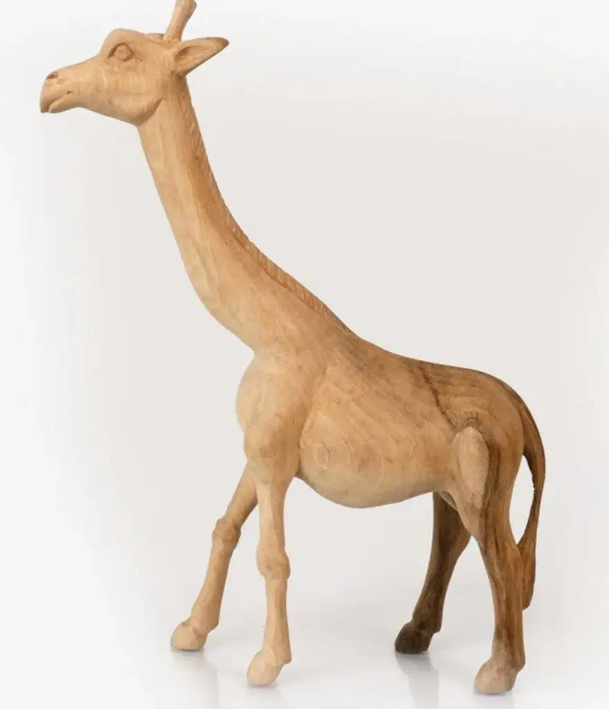 Walnut Wood Handmade Decorative Giraffe