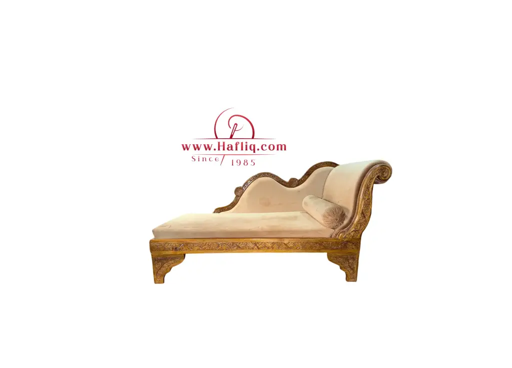 Luxurious Kashmiri Diwan with intricate detailing.