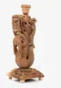 Walnut Wood Handcrafted Dragon Table Lamp