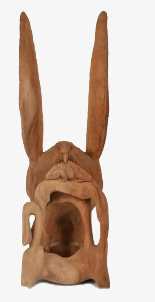 Walnut Wood Hand Engraved Eagle