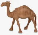 Walnut Wood Carved Desert Camel