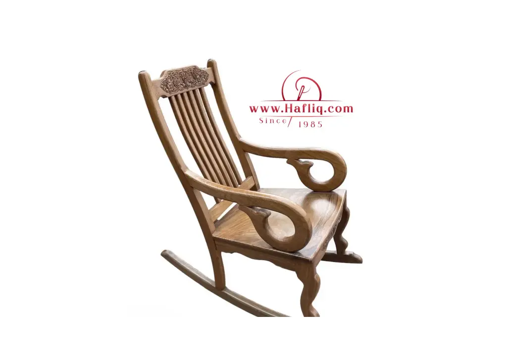 🪑 Handcrafted Walnut Rocking Chair