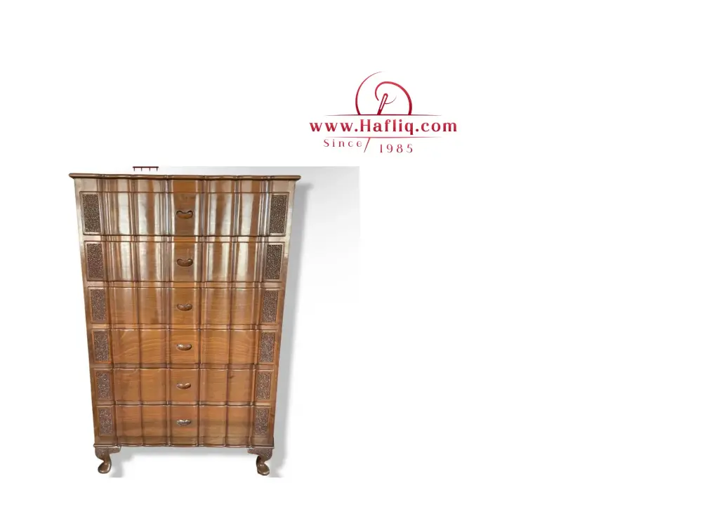 🧰 Handcrafted Walnut Wood Drawer Chest