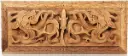 Dragon Hunt Handcrafted Walnut Wood Wall Plate