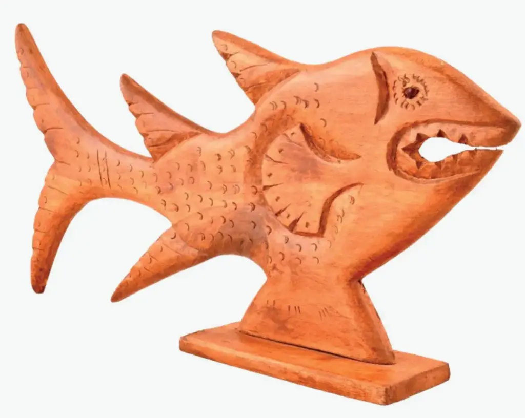 Walnut Wood Fish Decor ( Pair)