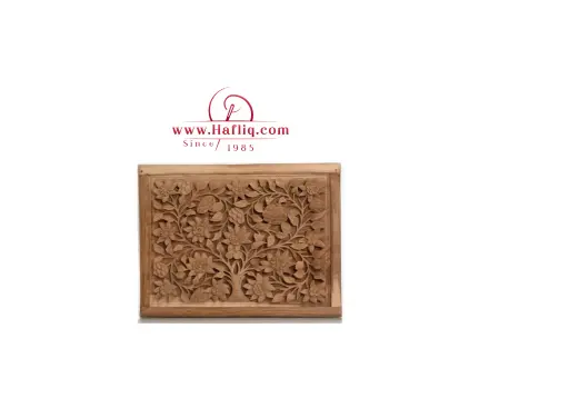 🌿 Floral Harmony in Walnut Wood