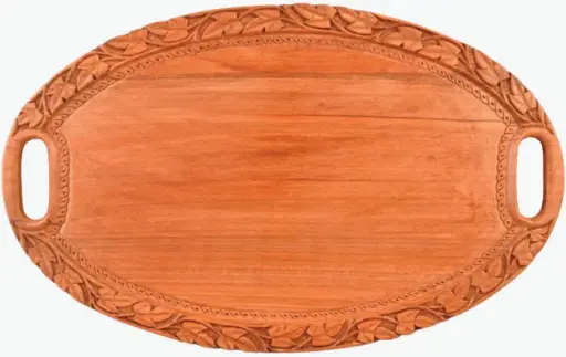 Walnut Wood Carved Tray