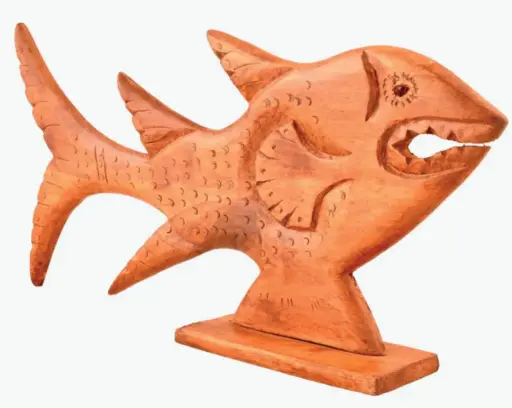 Walnut Wood Fish Decor ( Pair)